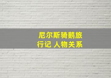 尼尔斯骑鹅旅行记 人物关系